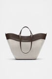 Textured Curved Tote  Dark Espresso  hi-res