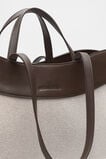 Textured Curved Tote  Dark Espresso  hi-res