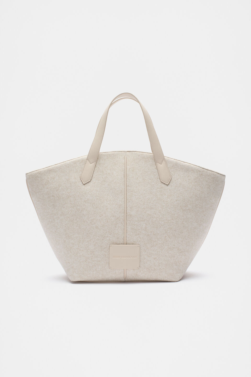 Felt Large Carry All Tote  Oat