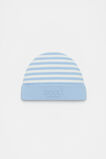Stripe Logo Beanie  Clear Blue  hi-res