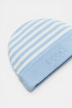 Stripe Logo Beanie  Clear Blue  hi-res