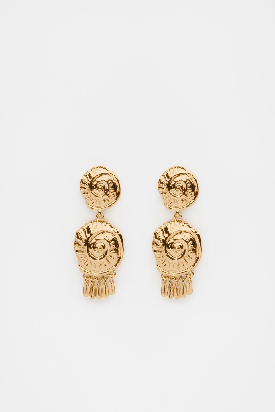 Shell Dangle Earring  Gold