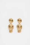 Shell Dangle Earring  Gold  hi-res