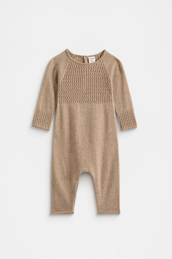 Cable Knit Jumpsuit  Nutmeg Marle  hi-res