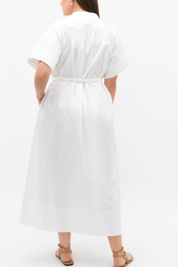 Poplin Voluminous Maxi Dress  Whisper White  hi-res