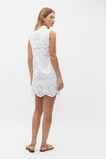Scallop Broderie Mini Shift Dress  Whisper White  hi-res