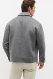 Double Face Wool Blend Overshirt  Vintage Grey Marle  hi-res