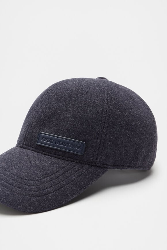Felt Cap  Dark Blue  hi-res