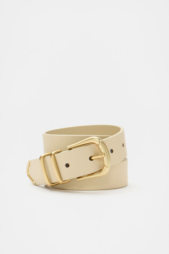 Amara Metal Tip Belt  Marzipan  hi-res