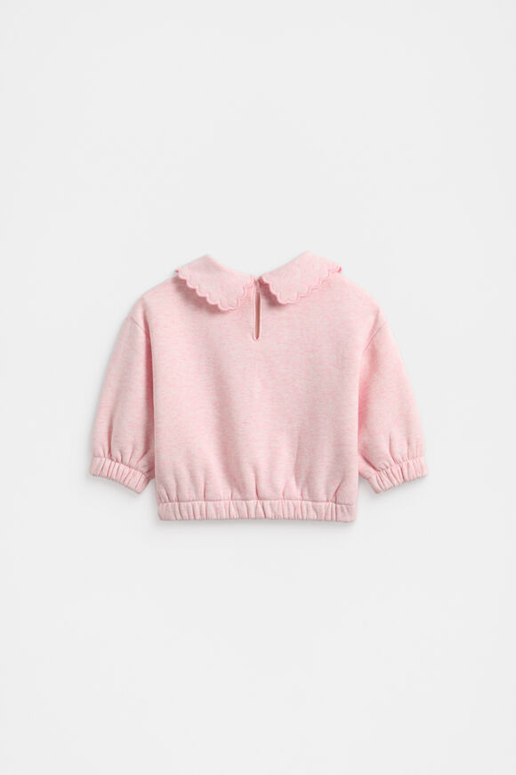 Scallop Collar Sweat  Rose Petal Marle  hi-res