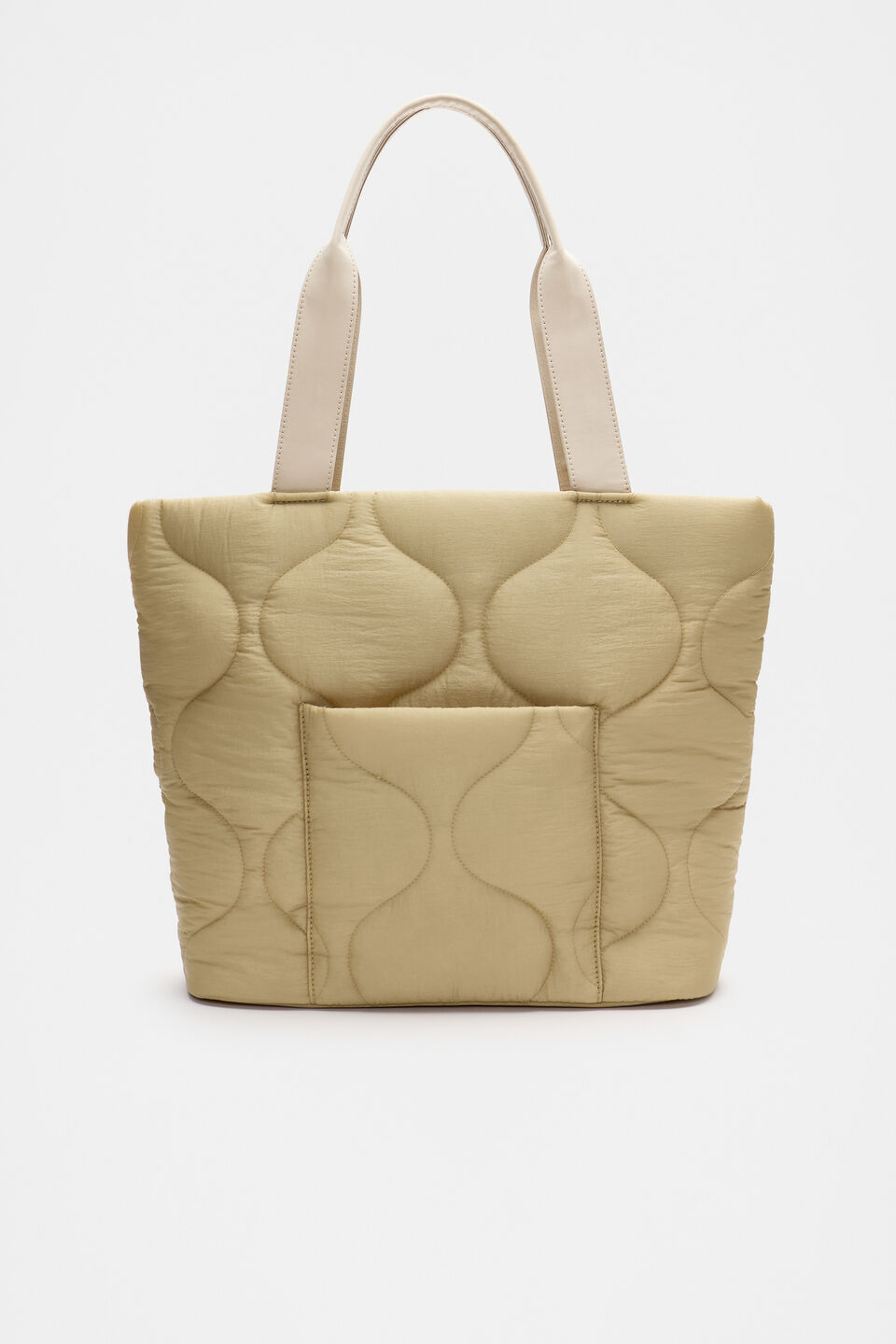 Quilted Tote  Cashew