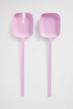 Myra Enamel Salad Servers  Candy Pink  hi-res