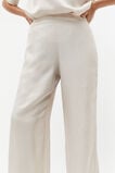 Textured Satin Elasticated Pant  Oat  hi-res