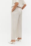 Textured Satin Elasticated Pant  Oat  hi-res