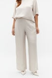 Textured Satin Elasticated Pant  Oat  hi-res
