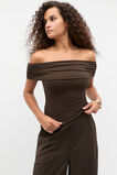 Off Shoulder Top  Dark Espresso  hi-res