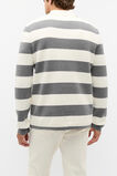 Rugby Polo Knit  Vintage Grey Marle Stripe  hi-res