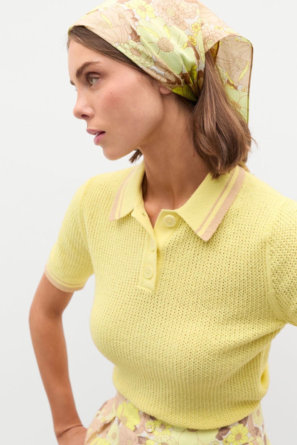 Printed Headscarf  Vintage Floral