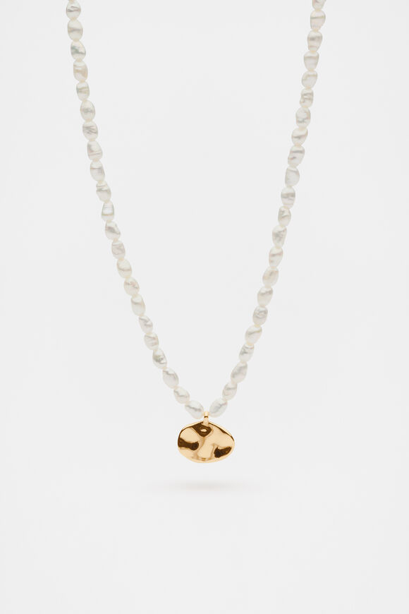 Pearly Pendant Necklace  Pearl  hi-res