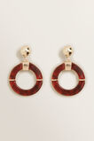 Resin Circle Earrings    hi-res