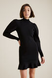 Blouson Sleeve Crepe Dress    hi-res