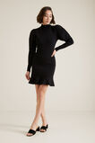 Blouson Sleeve Crepe Dress    hi-res