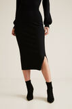 Ribbed Crepe Knit Skirt    hi-res