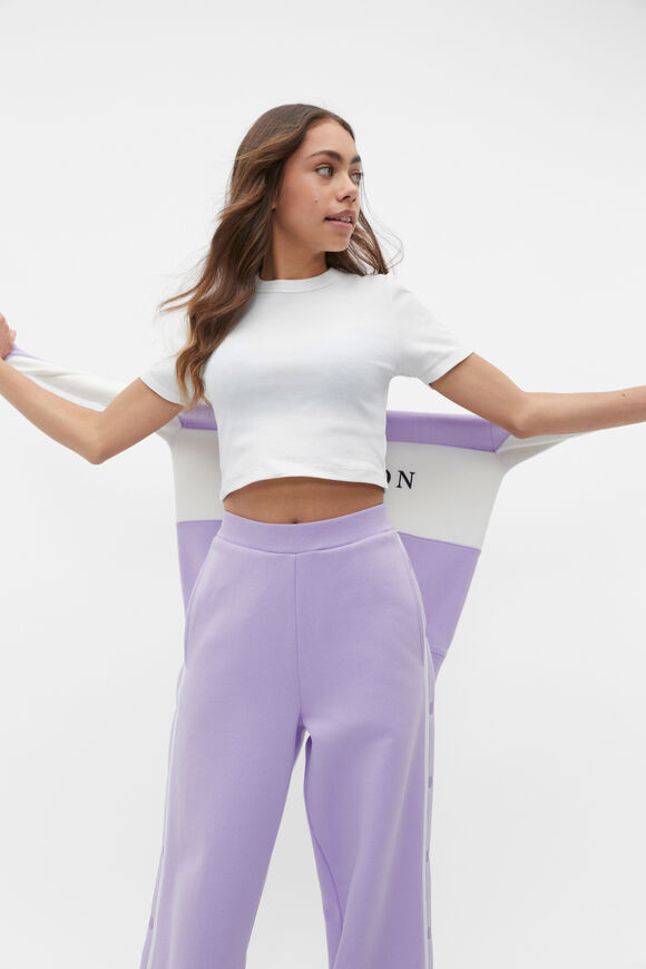 Core Crop Rib Tee  White  hi-res