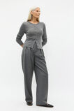 Australian Merino Cardigan  Charcoal Grey Marle  hi-res