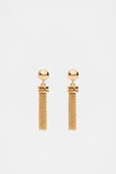 Textured Tassel Earring  Gold  hi-res
