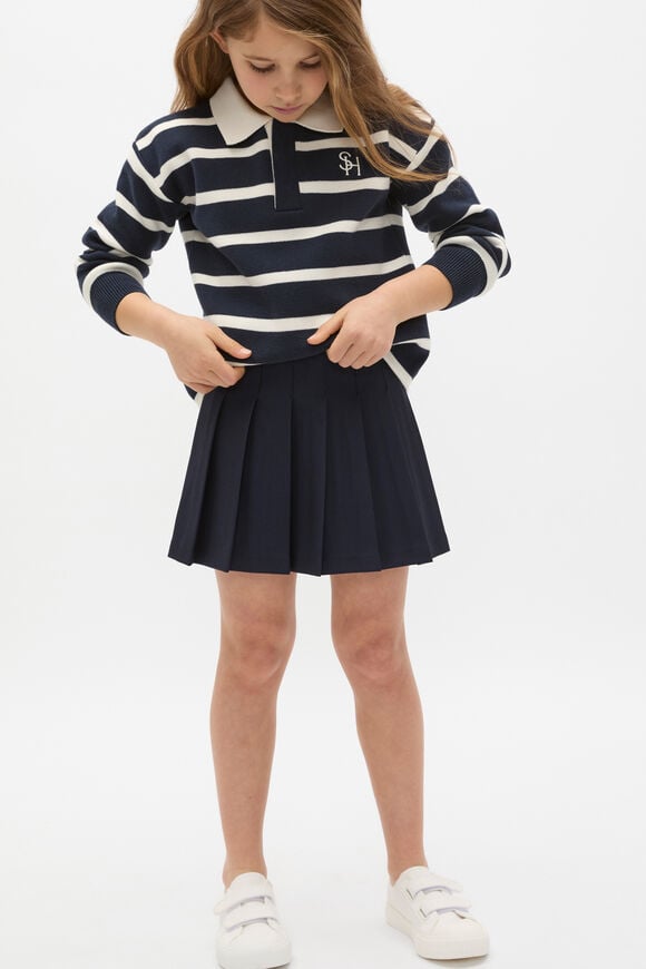 Pleat Skirt  Twilight Blue  hi-res