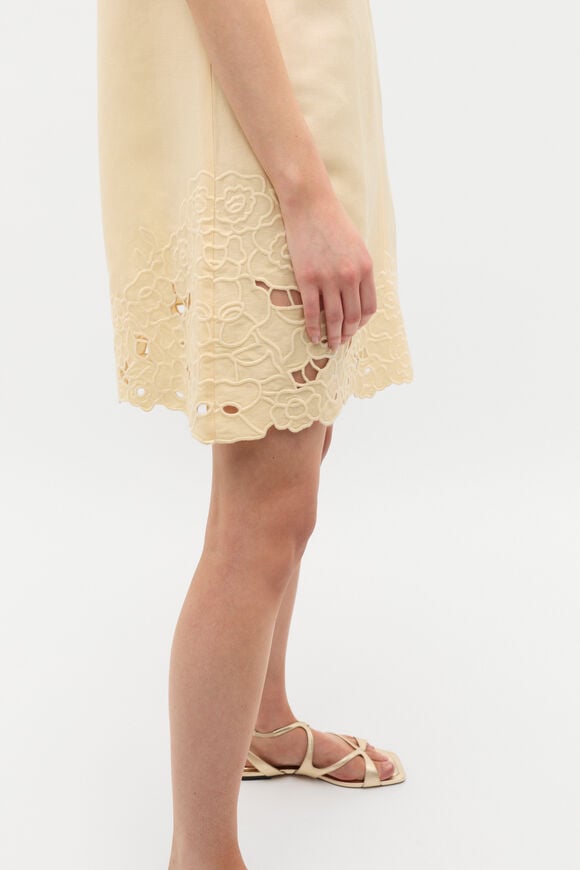 Cutwork Mini Dress  Shortbread  hi-res