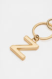 Gold Initials Keyring  Z  hi-res