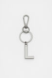 Silver Initials Keyring  L  hi-res