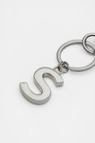 Silver Initials Keyring  S  hi-res