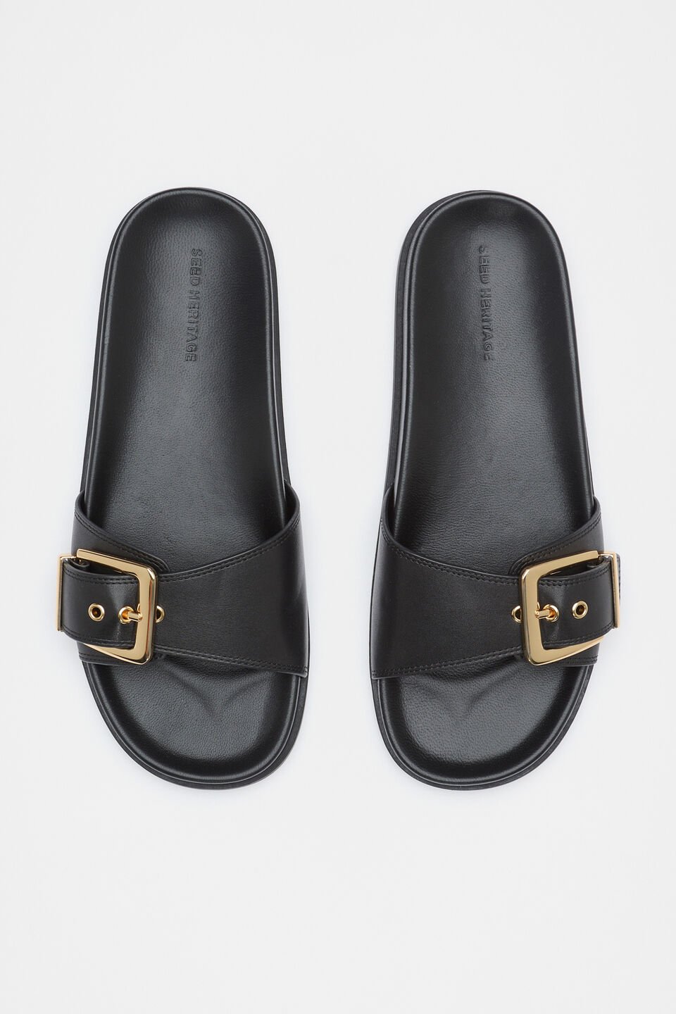 Asher Buckle Slide  Black