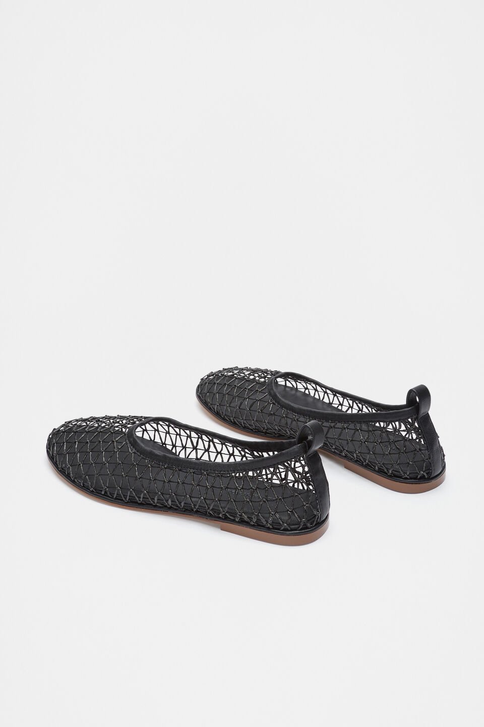 Parker Open Weave Ballet Flat  Black