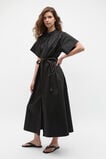 Poplin Voluminous Maxi Dress  Black  hi-res
