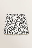 Zebra Denim Skirt    hi-res