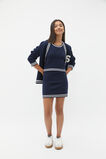 Textured Knit Skirt  New Navy  hi-res