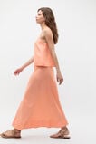 Core Linen Seam Front Skirt  Tangerine  hi-res