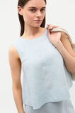 Core Linen Shell Top  Bluebell  hi-res