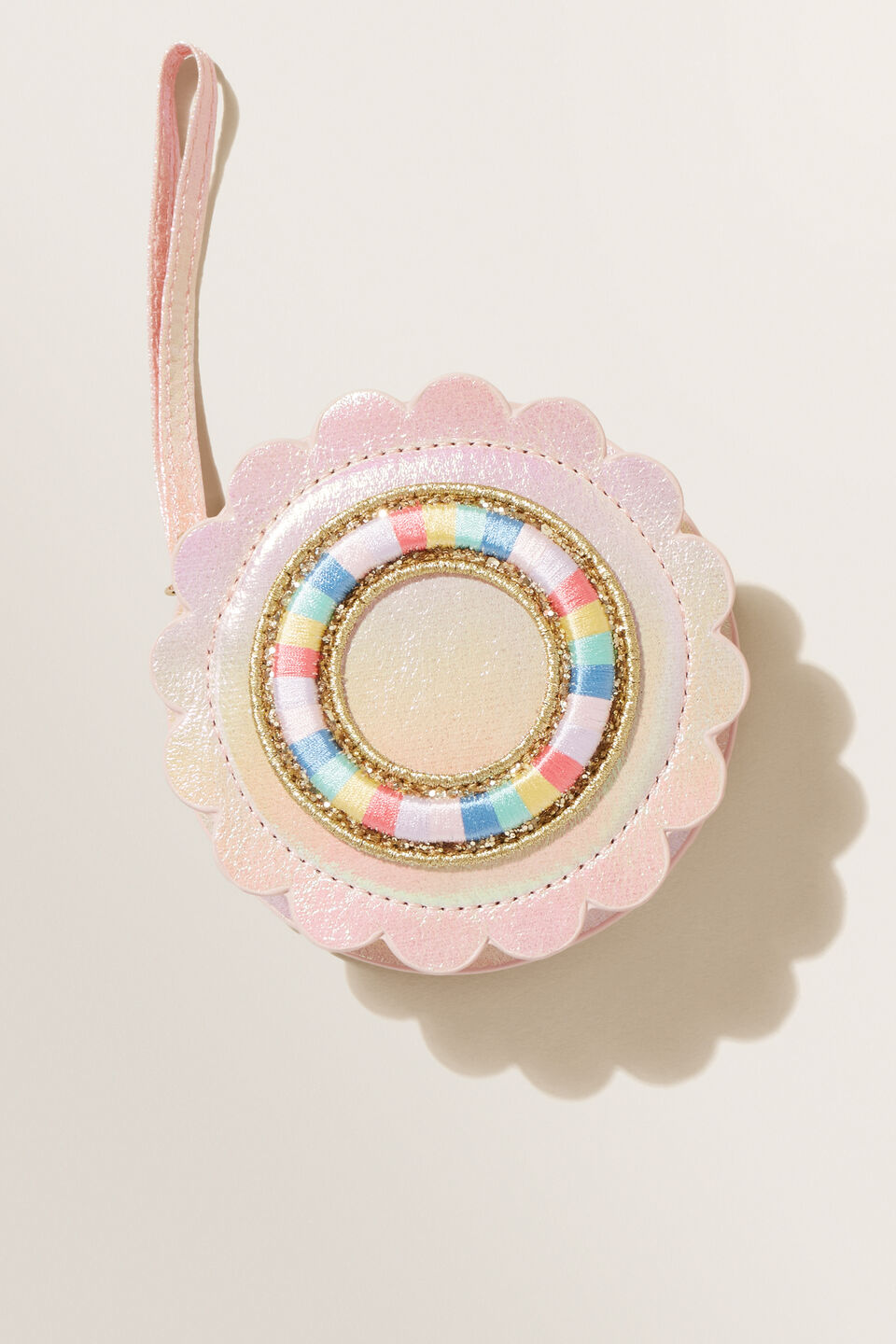 Rainbow Initial Purse  O