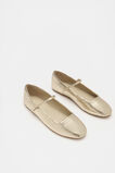 Kai Snake Embossed Ballet Flat  Soft Gold  hi-res