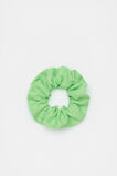 Linen Scrunchie  Green Apple  hi-res