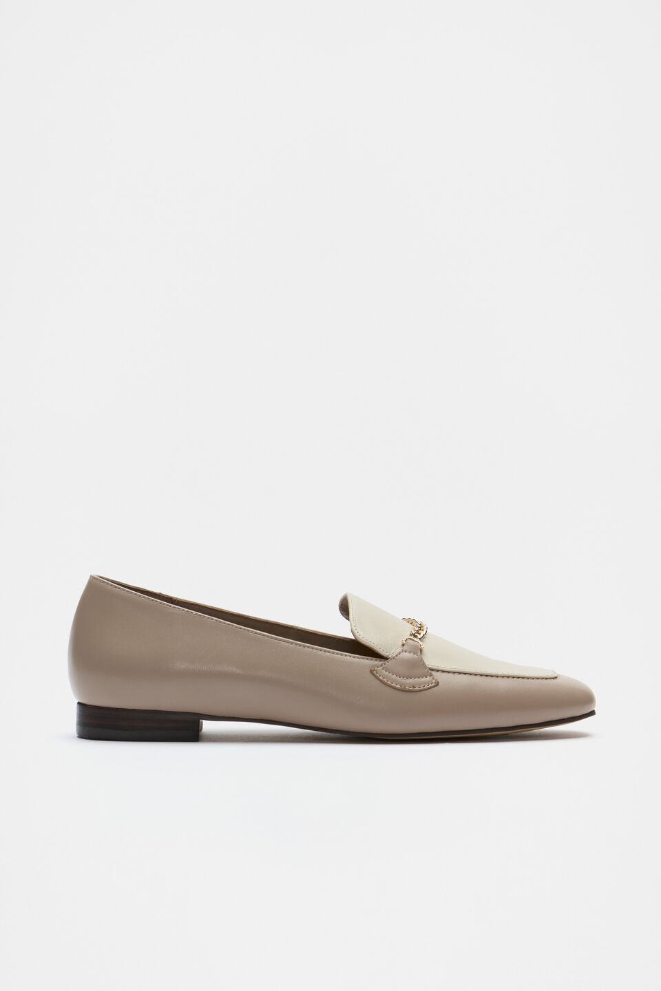 Portia Two Tone Loafer  Cookie Oat
