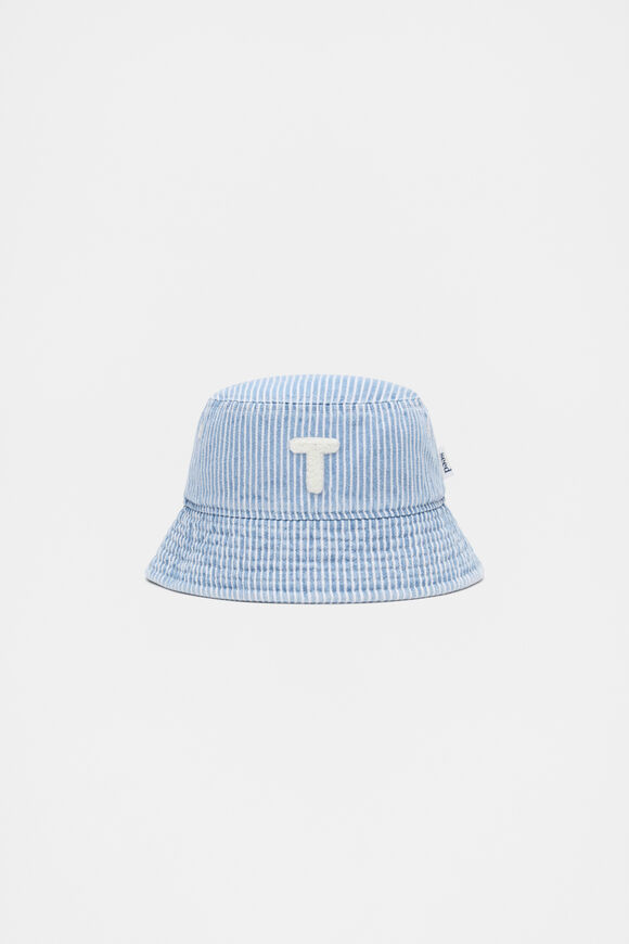 Blue Mini Initial Bucket Hat  T  hi-res