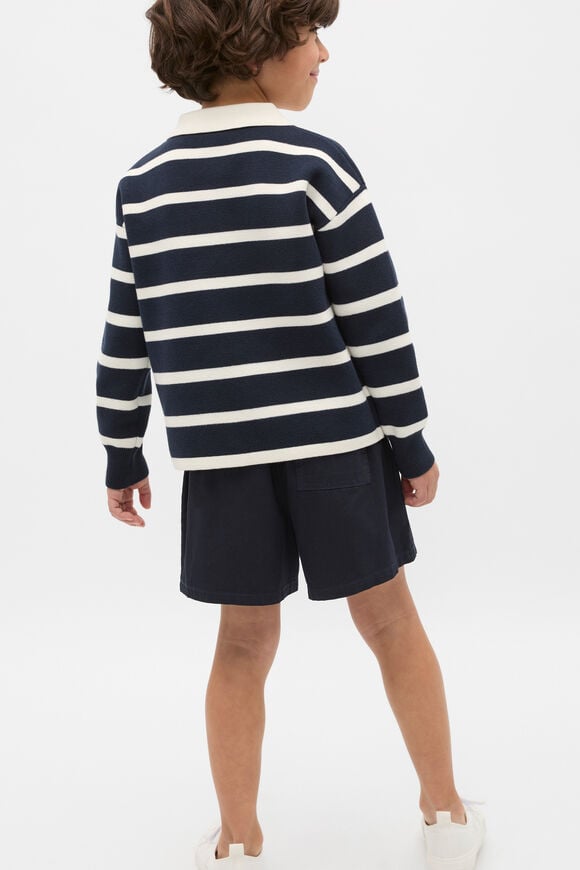 Heritage Knit Rugby  Twilight Blue  hi-res