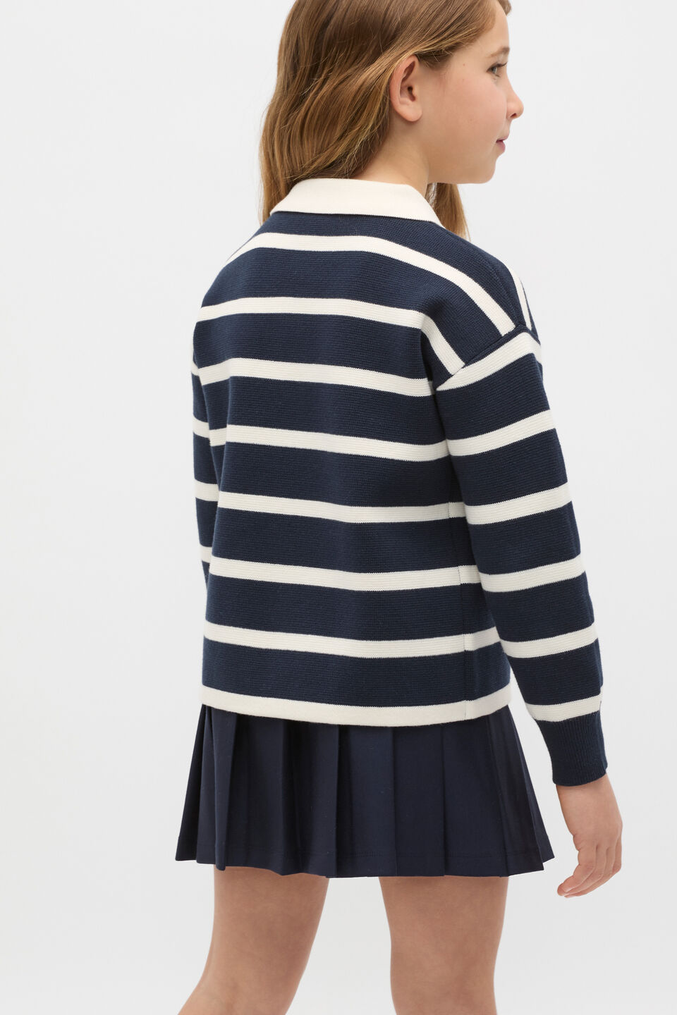 Heritage Knit Rugby  Twilight Blue