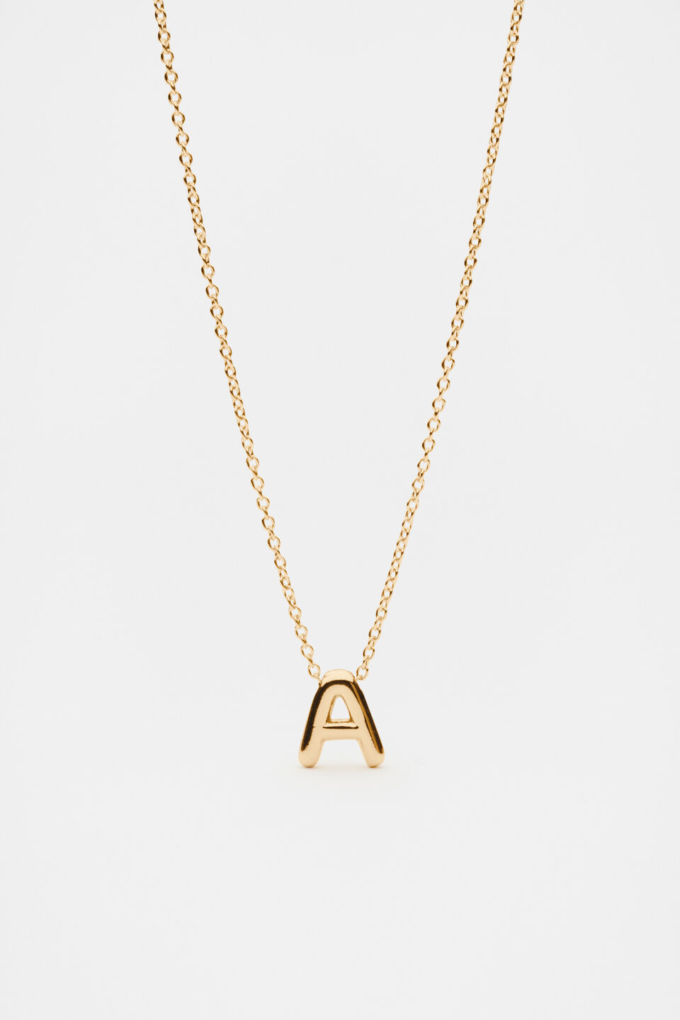 Bubble Letter Necklace  A